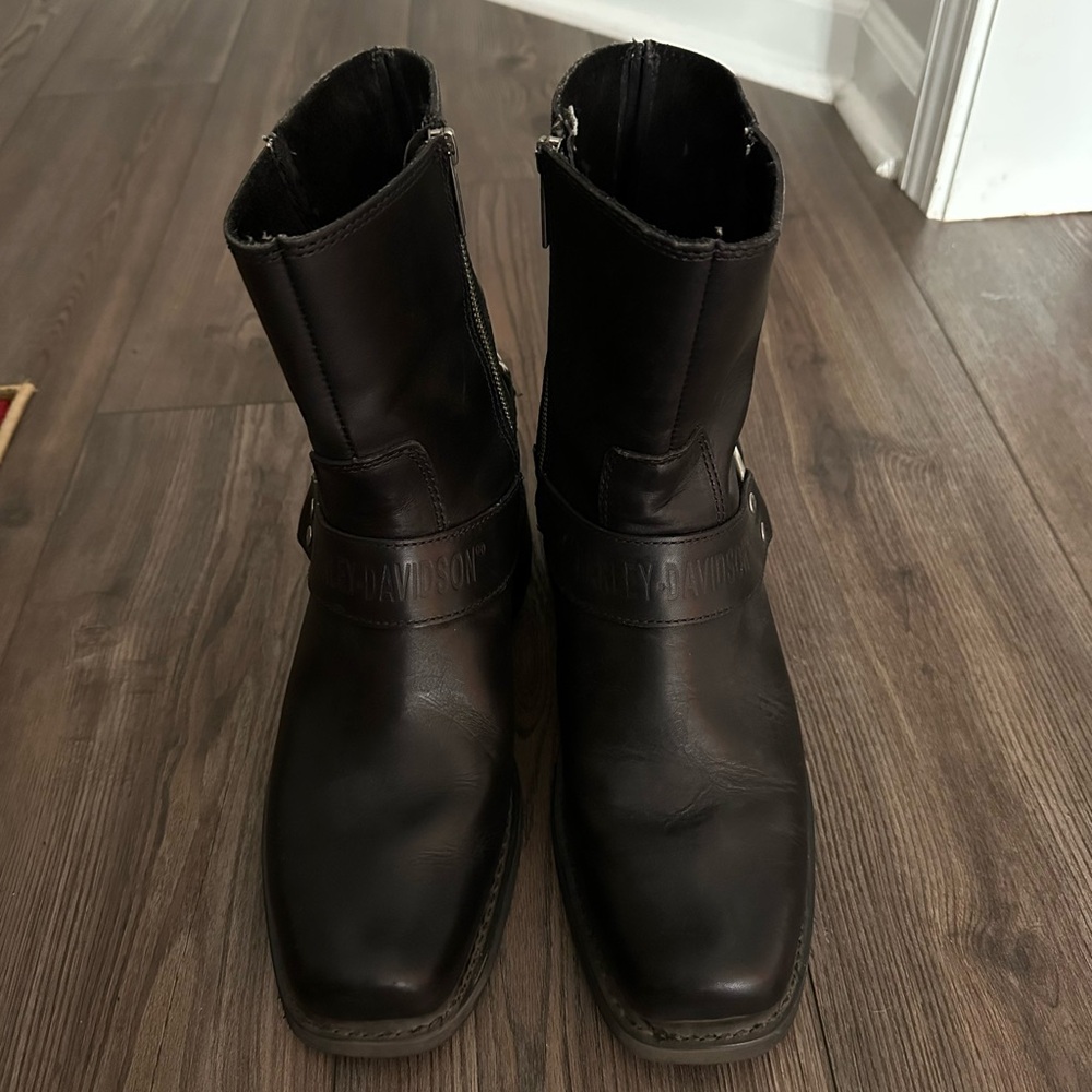 Harley-Davidson Men's Dark Brown Leather Boots